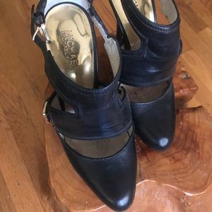 Michael Kors black leather high heels